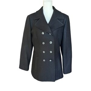 MDP Mario De Pinto Wool Peacoat Coat Jacket Double-Breasted Blazer Women Size M